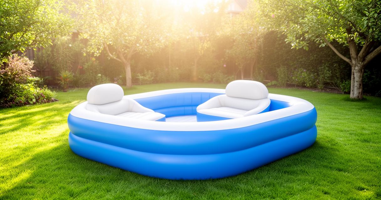 Les 3 meilleures piscines gonflables avec siège : notre sélection de modèles pour un été réussi