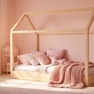 Lit original pour chambre de fille : nos coups de cœur en bois naturel