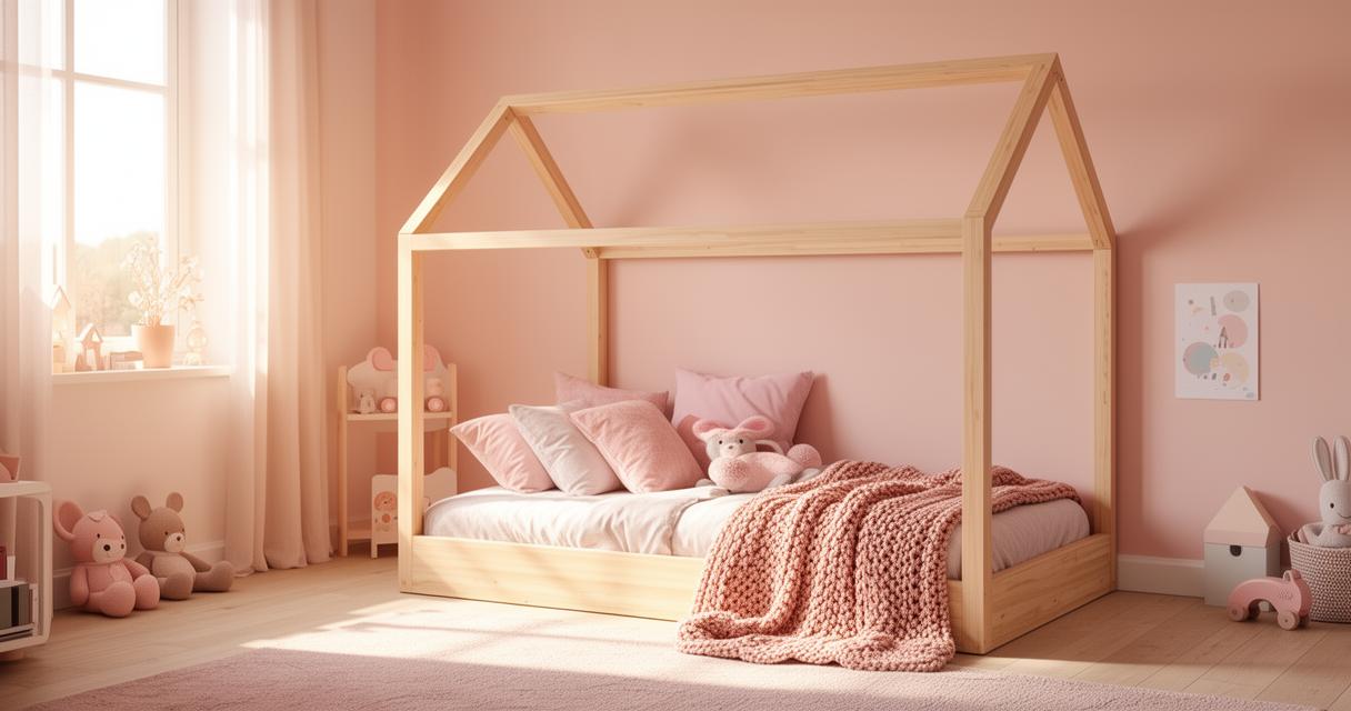 Lit original pour chambre de fille : nos coups de cœur en bois naturel